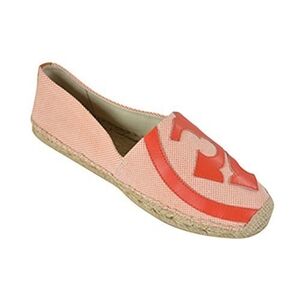 Tory Burch Designer Red Tan Espadrilles Flats Size 7